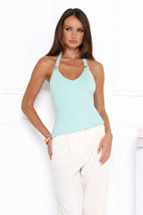 Smooth Standard Halter Top Mint