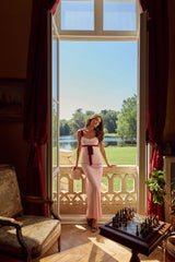 Glowing Rosé Maxi Dress Pink