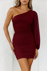Party It Up Dress Wine