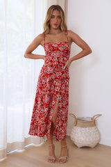 Her Pick Midi Dress Red