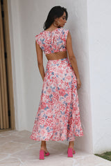 Dancing Girls Maxi Dress Red