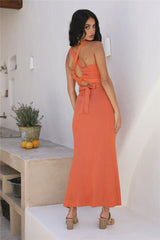 Dare To Be Maxi Skirt Orange