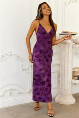 Blossom Breeze Maxi Dress Purple