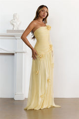 Silver Breeze One Shoulder Maxi Dress Butter