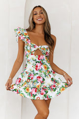 Ruffled Out Dress Floral Print