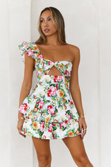 Ruffled Out Dress Floral Print