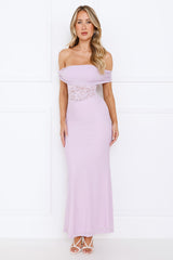 Celestine Off Shoulder Maxi Dress Lilac