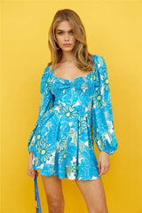 Sweetest Garden Romper Blue
