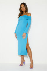 Your Destiny Midi Dress Blue