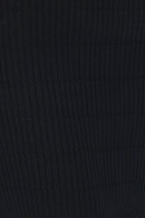Heated Love Ribbed Midi Skirt Black