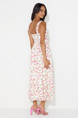 Cupcakes For You Midi Dress White