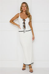 Polar Party Knit Top White