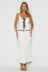 Polar Party Knit Top White