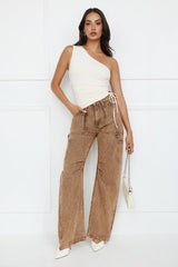 Lovergirl Luxe One Shoulder Top Beige