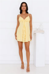 Smile Back At Me Mini Dress Yellow