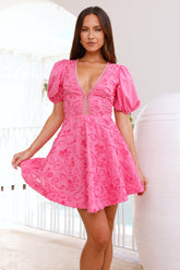 Sunny Afternoon Mini Dress Pink