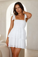 Springtime Happiness Mini Dress White