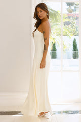 Daydream Darling Strapless Maxi Dress Yellow
