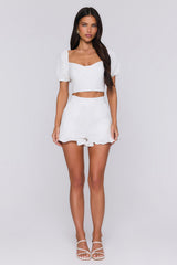 Softest Embrace Crop White