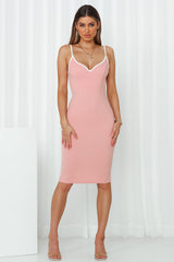 So Fetch Midi Dress Rose