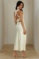Tie It Up Girl Maxi Dress Yellow