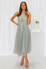 Little Tulle Much Midi Dress Sage