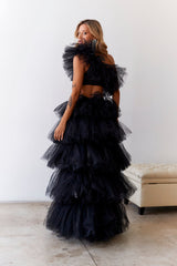 Drinks On The House Tulle Skirt Black