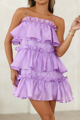 Champagne Towers Mini Dress Violet