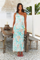 She Is Beauty Midi Dress Mint