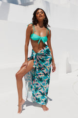 Shell Melodies Maxi Skirt Blue
