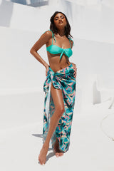 Shell Melodies Maxi Skirt Blue