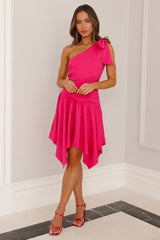 Pretty Girl Trend Mini Dress Hot Pink