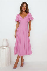 Relaxing Days Midi Dress Purple