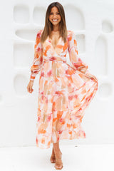 Gotta Thrive Maxi Dress Orange
