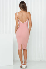 So Fetch Midi Dress Rose