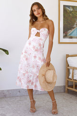 Dedicated To The Sun Midi Dress White