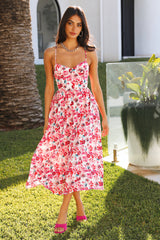 Stay By Your Side Midi Dress Floral