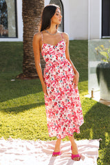 Stay By Your Side Midi Dress Floral