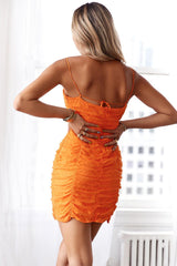 Burst Of Colour Dress Orange