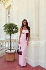 Glowing Rosé Maxi Dress Pink
