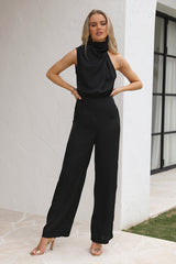 Youthful Days Jumpsuit Black PinStripe