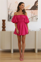Be Your Baby Doll Dress Hot Pink