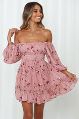 Night Garden Dress Rose