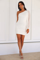 On The Guest List Mini Dress White