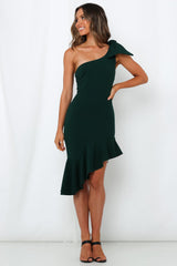Laguna Beach Midi Dress Forest Green