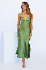 Asking For A Friend Midi Dress Olive