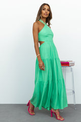 Landscape View Maxi Dress Green