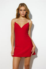 Coffee Dates Dress Red