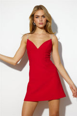 Coffee Dates Dress Red