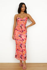 Vivid Colors Maxi Dress Sorbet
